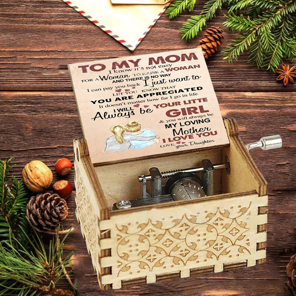 Mother's Day Gift Wooden Music Box I Need To Say Music Box Gift for Mom - MyPhotoSocksAu