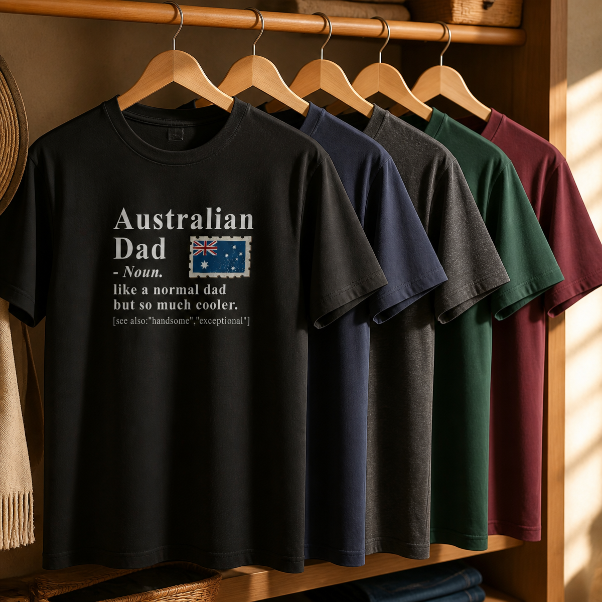 Australian Dad Definition Shirt, Funny Aussie Father Gift T-Shirt, Coolest Dad Ever, Father's Day Present
