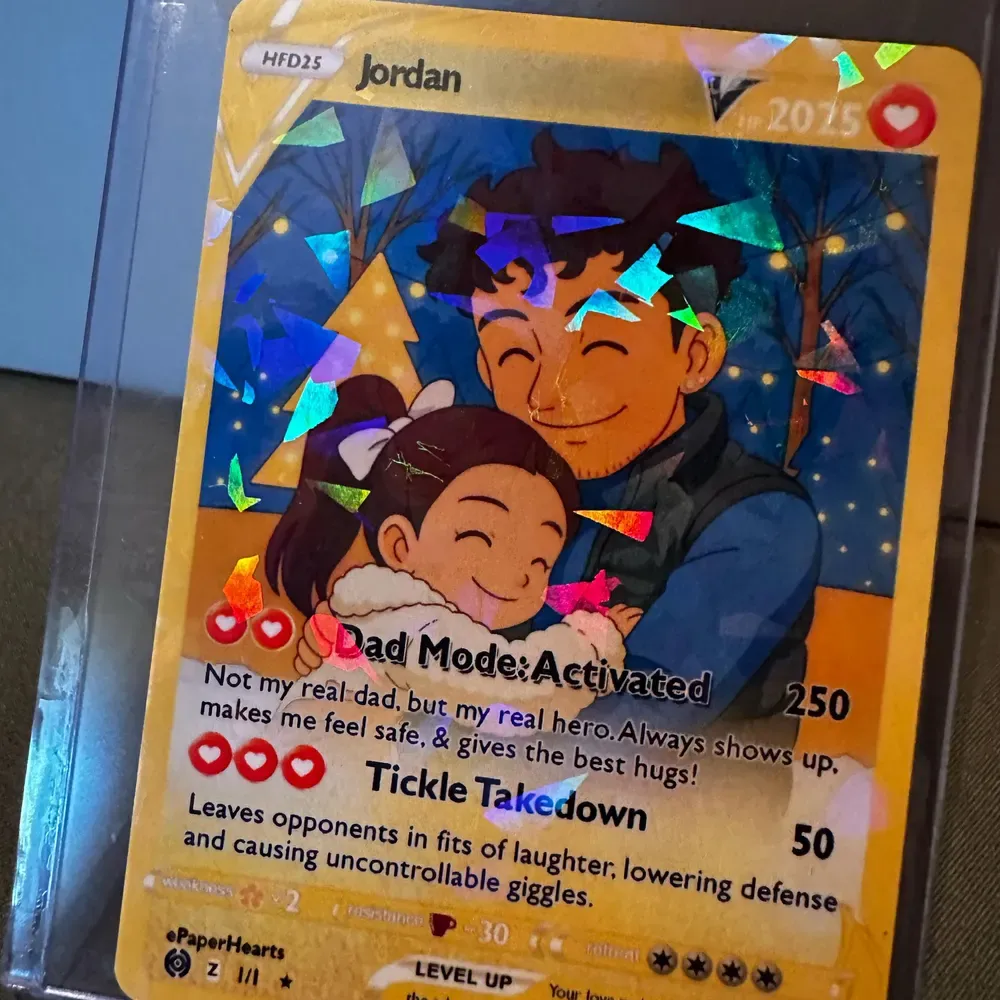 Custom Poke Card, Gift For dad, Father's Day Gift, Custom Poke Present for Couple - MyPhotoSocksAu
