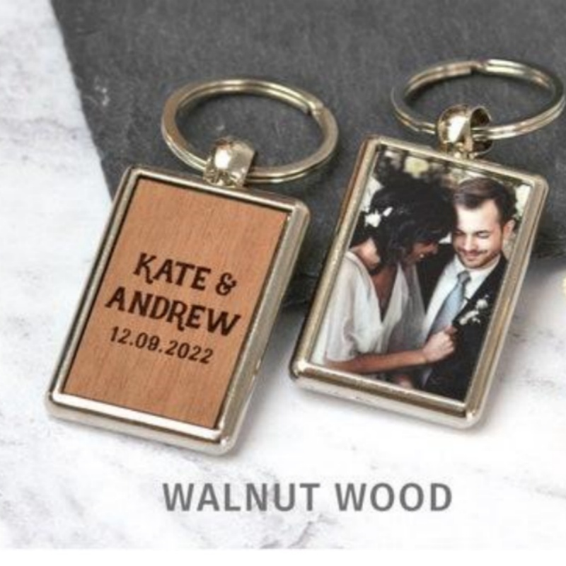 Personalised Dad Photo Keyring, Father's Day Gift for Dad Grandad, Photo Keychain, Gift for Daddy, Gift From Children, New Baby Gift