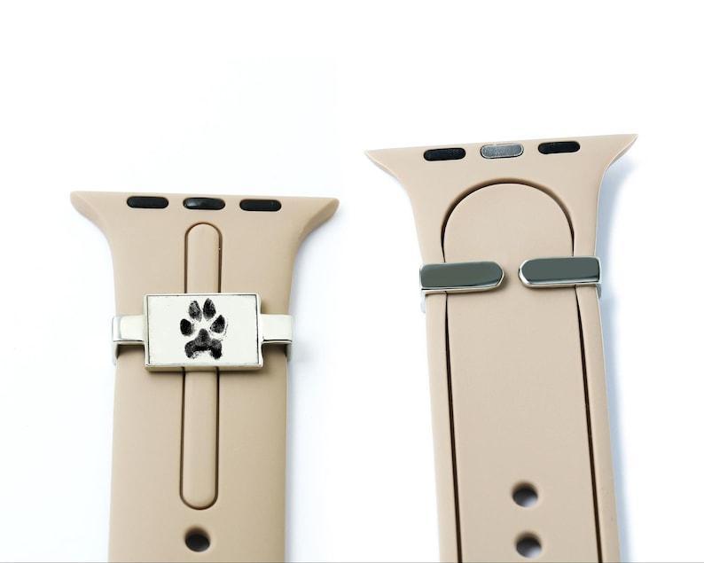 Personalized Watch Band Charm, Custom Photo Smart Watch Charm, Customized Picture Watch Strap Charm, Engraved Smart Watch Accessory - MyPhotoSocksAu