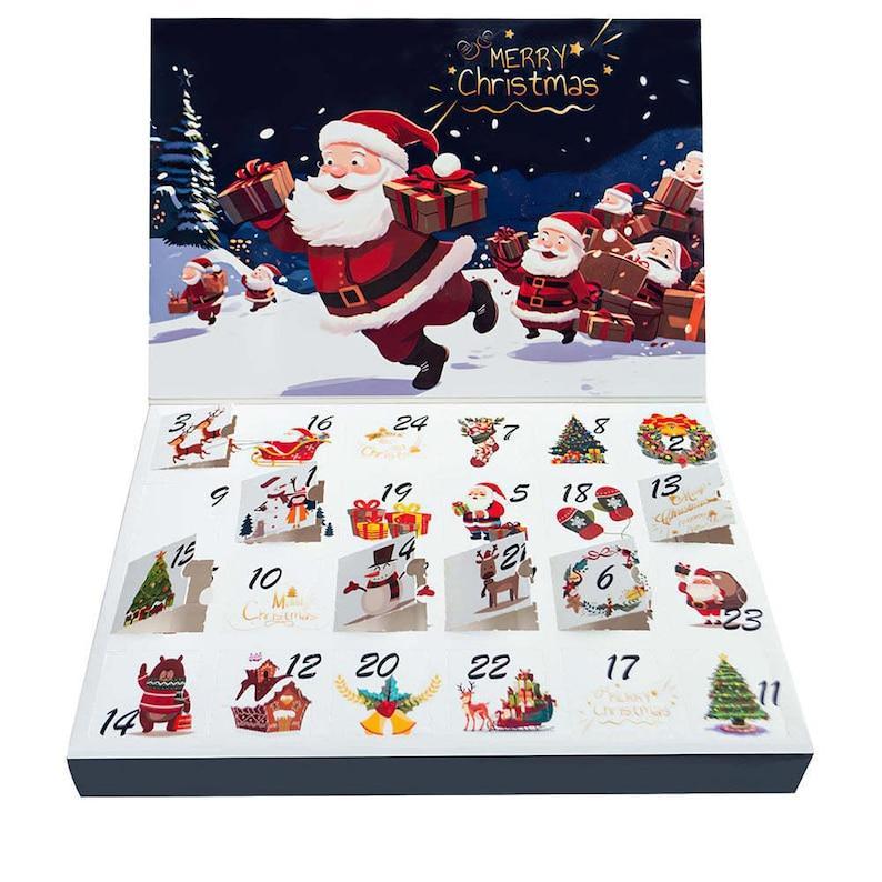 Personalized Photo Advent Calendar, Custom Christmas Countdown Jigsaw Puzzle, Unique Holiday Gift Toy, Personalized Jigsaw Puzzle Adult