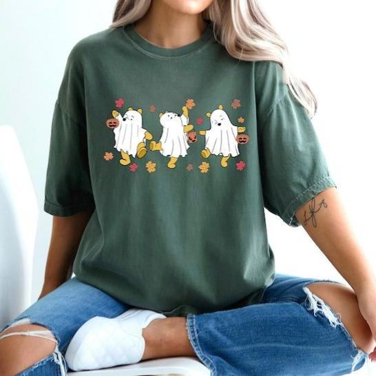 Ghost Halloween Shirt, Winnie The Pooh Halloween Shirt, Spooky Season, Pooh Shirt, Cute Fall Shirt,Halloween gift