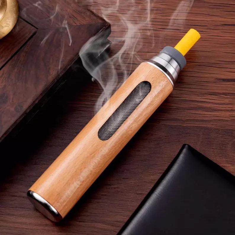 Personalized Wooden Car Ashtray | Replaceable Clips | No Spill Ash & Fire Safe | Custom Engraved Gift for Smokers - MyPhotoSocksAu