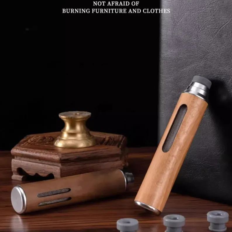 Personalized Wooden Car Ashtray | Replaceable Clips | No Spill Ash & Fire Safe | Custom Engraved Gift for Smokers - MyPhotoSocksAu