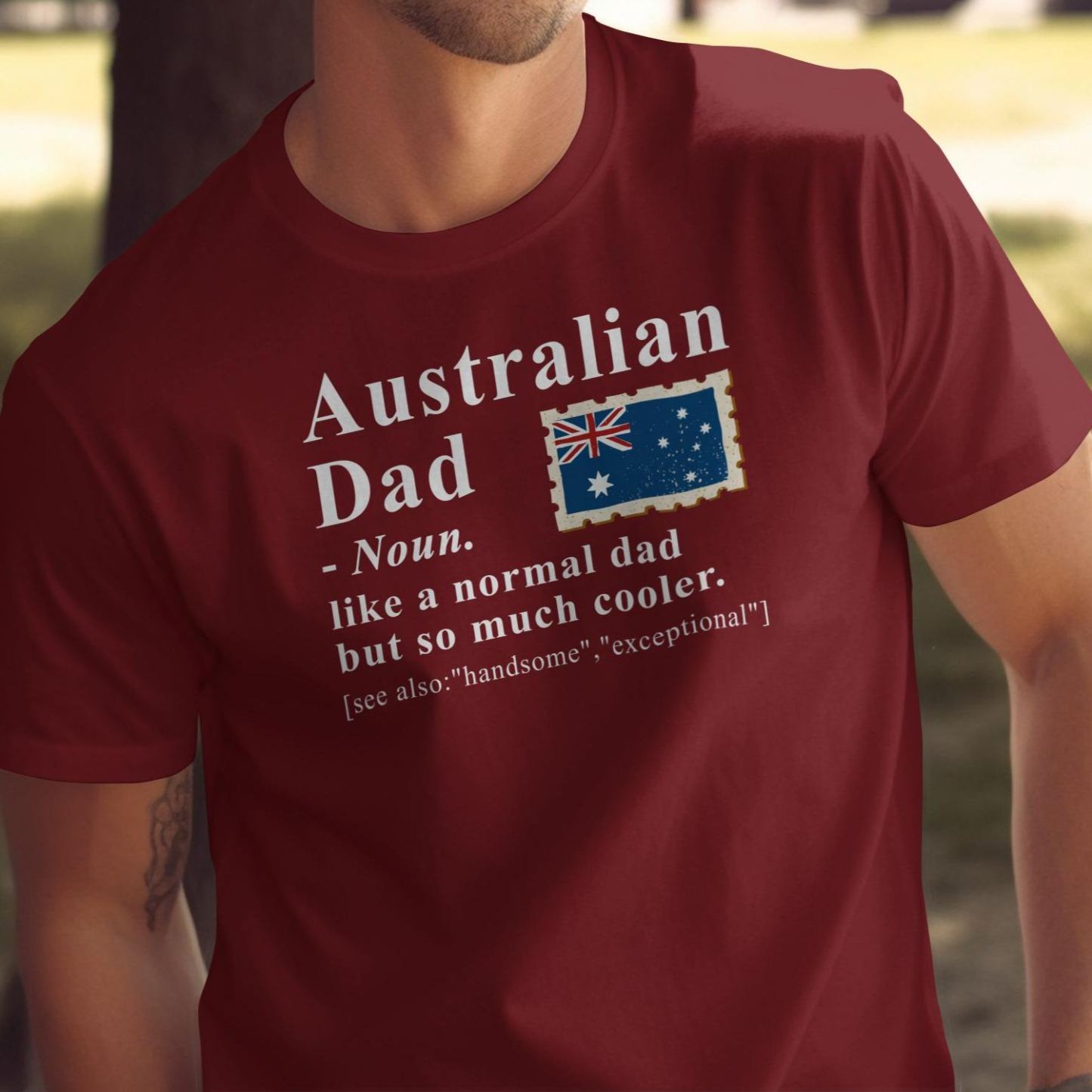 Australian Dad Definition Shirt, Funny Aussie Father Gift T-Shirt, Coolest Dad Ever, Father's Day Present