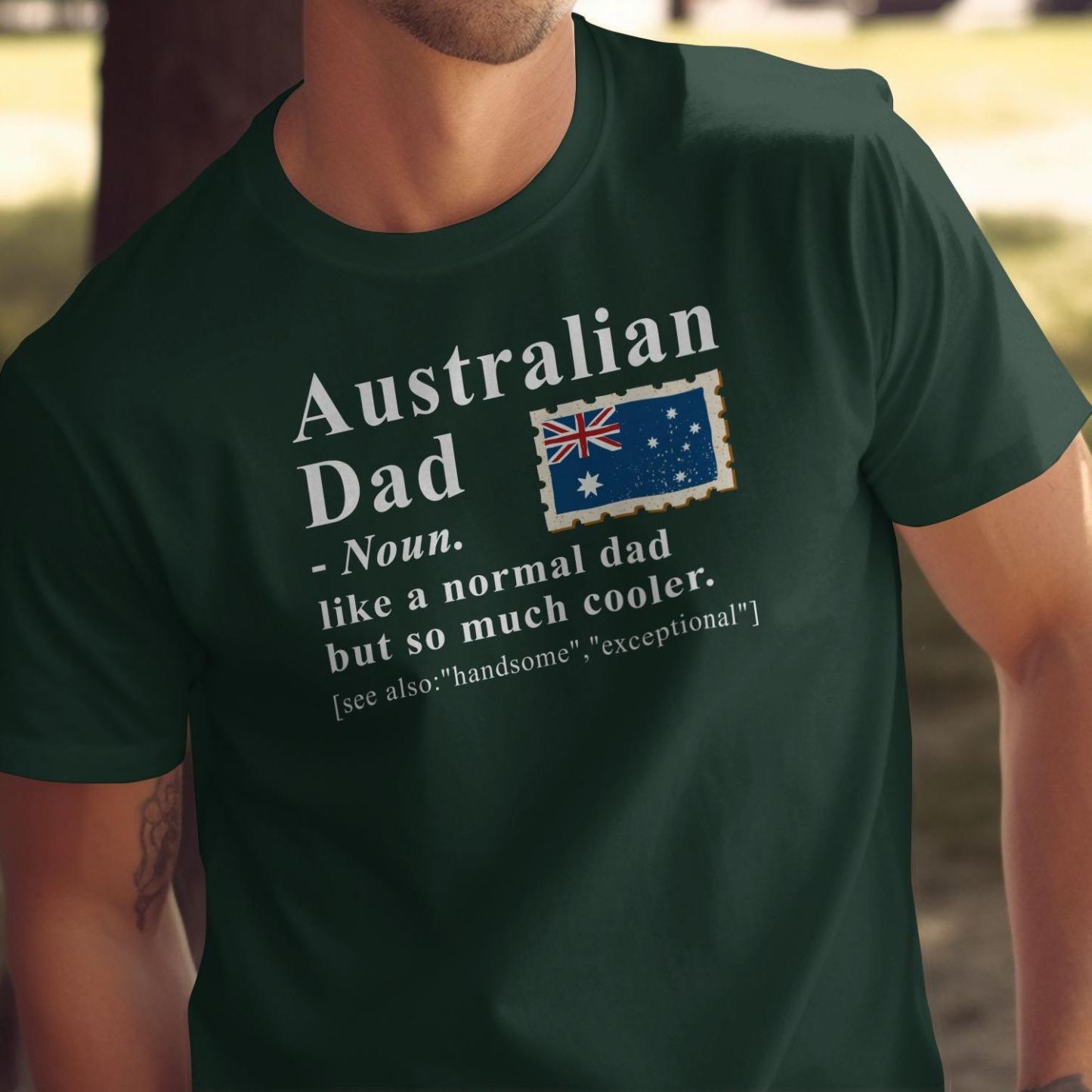 Australian Dad Definition Shirt, Funny Aussie Father Gift T-Shirt, Coolest Dad Ever, Father's Day Present
