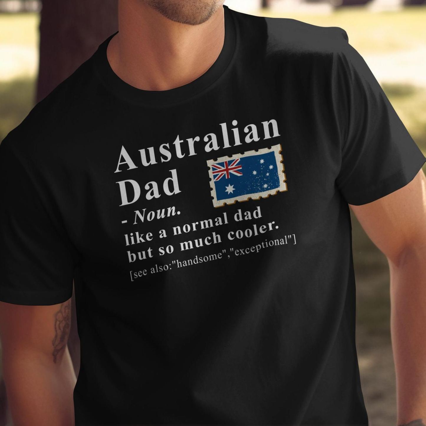 Australian Dad Definition Shirt, Funny Aussie Father Gift T-Shirt, Coolest Dad Ever, Father's Day Present