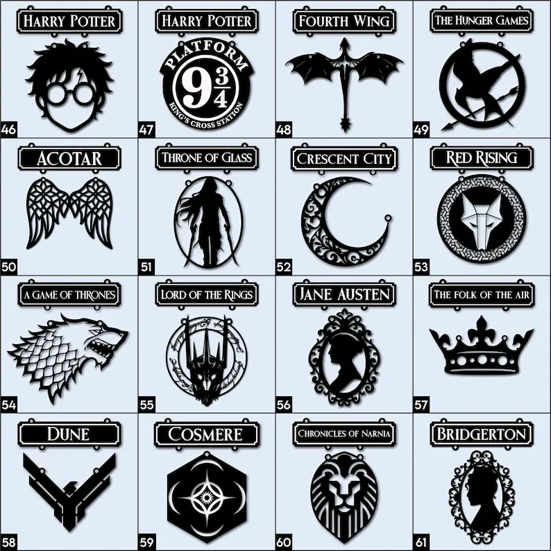 Handcrafted Bookshelf Dividers, Tavern Bookshelf Signs, Home Library Decor, Book Gift, Library Organizers, Reader Gift - MyPhotoSocksAu