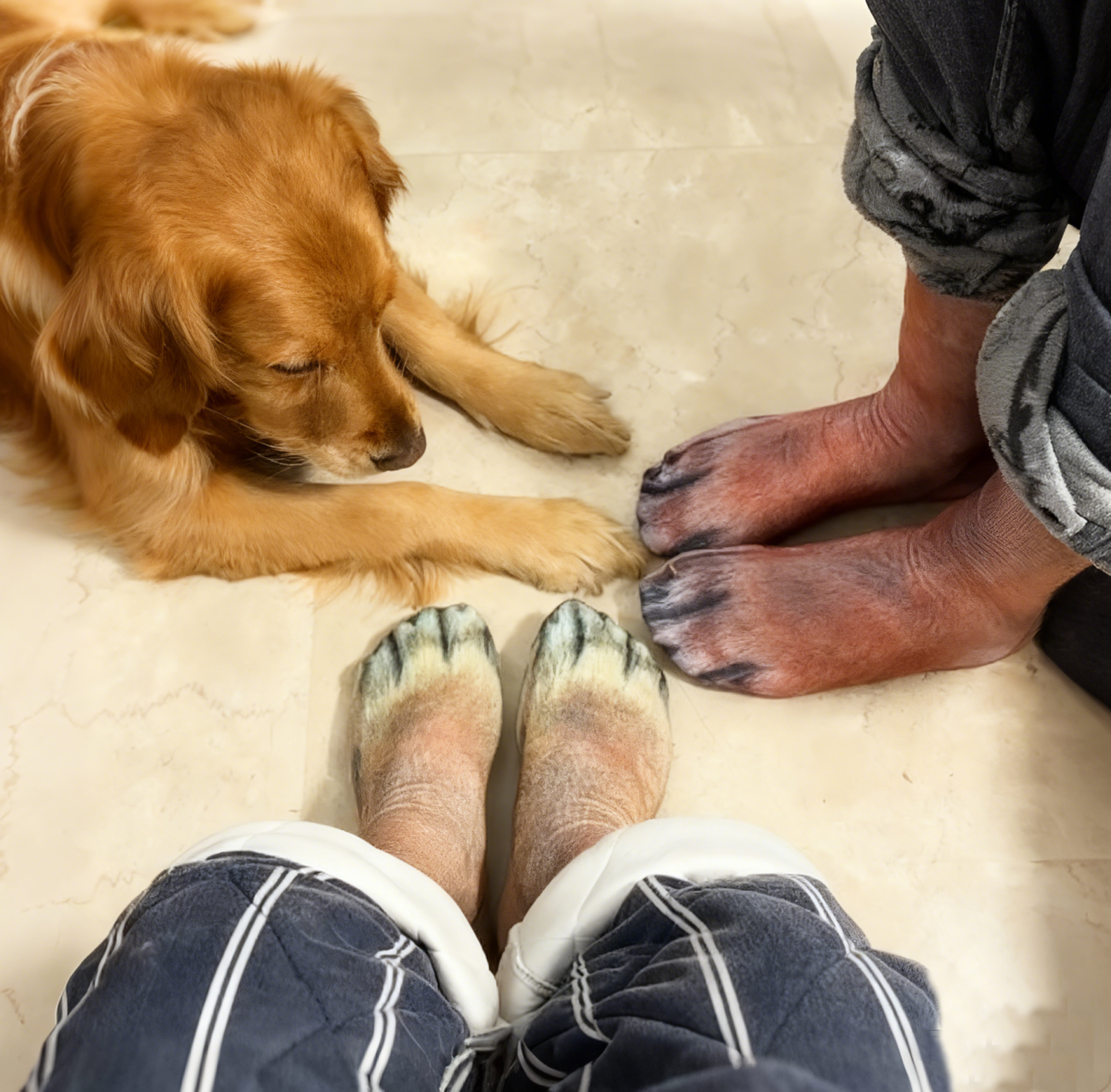 Realistic Animal Paw Print Socks – Lifelike Cat & Dog Claw Effect Novelty Fun Christmas Gift Socks for Pets Lover Kids - MyPhotoSocksAu