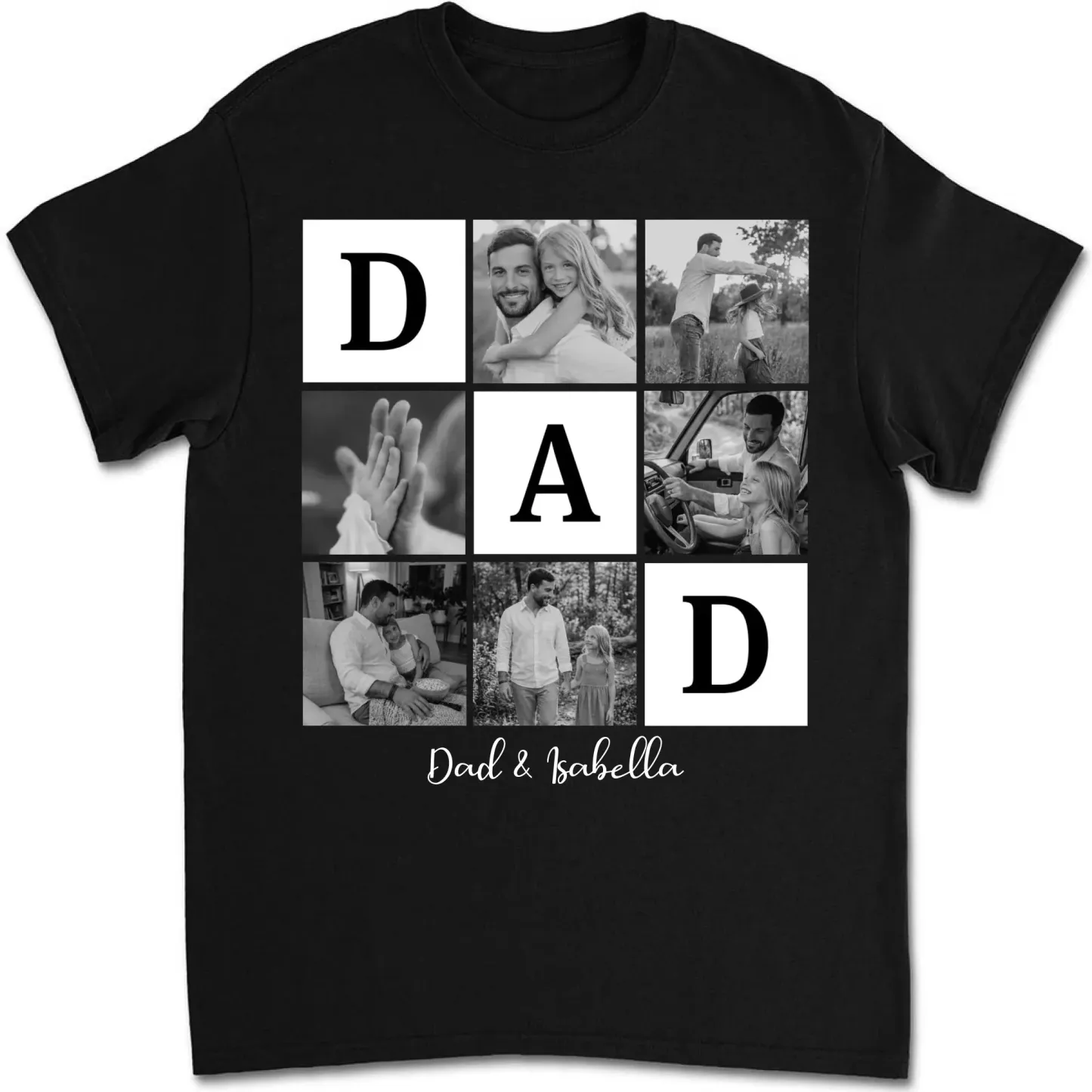Custom Photo Personalized Shirt for Father's Day Gift - MyPhotoSocksAu