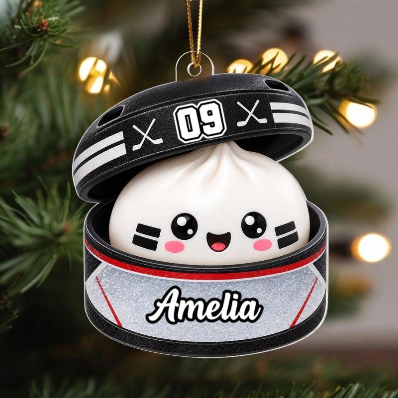 Custom Ball Games Dumpling Squishy Style - Personalized Acrylic Ornament - Christmas Gift for Daughter, Son, Grandkids - MyPhotoSocksAu