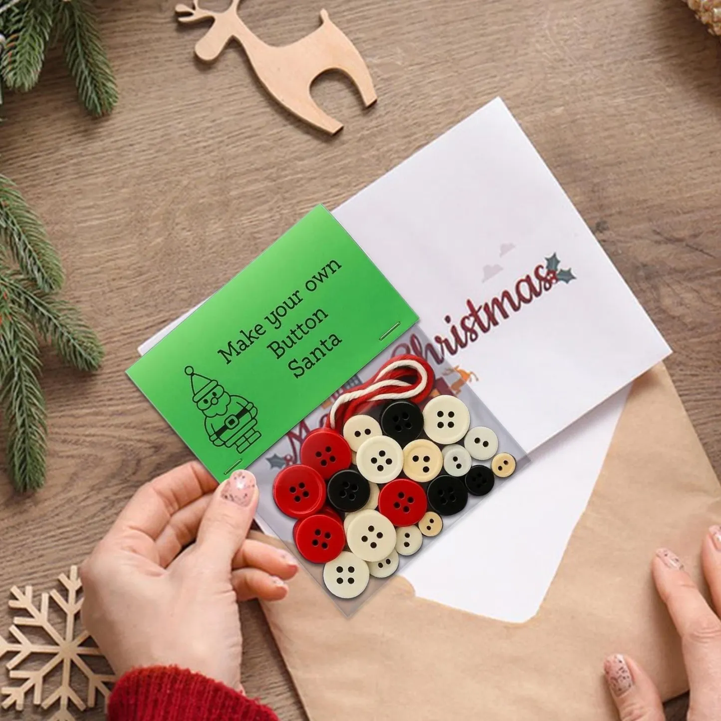 Create Your Own Button Snowman – Fun DIY Christmas Ornament Kit for Family Craft Time & Holiday Décor - MyPhotoSocksAu