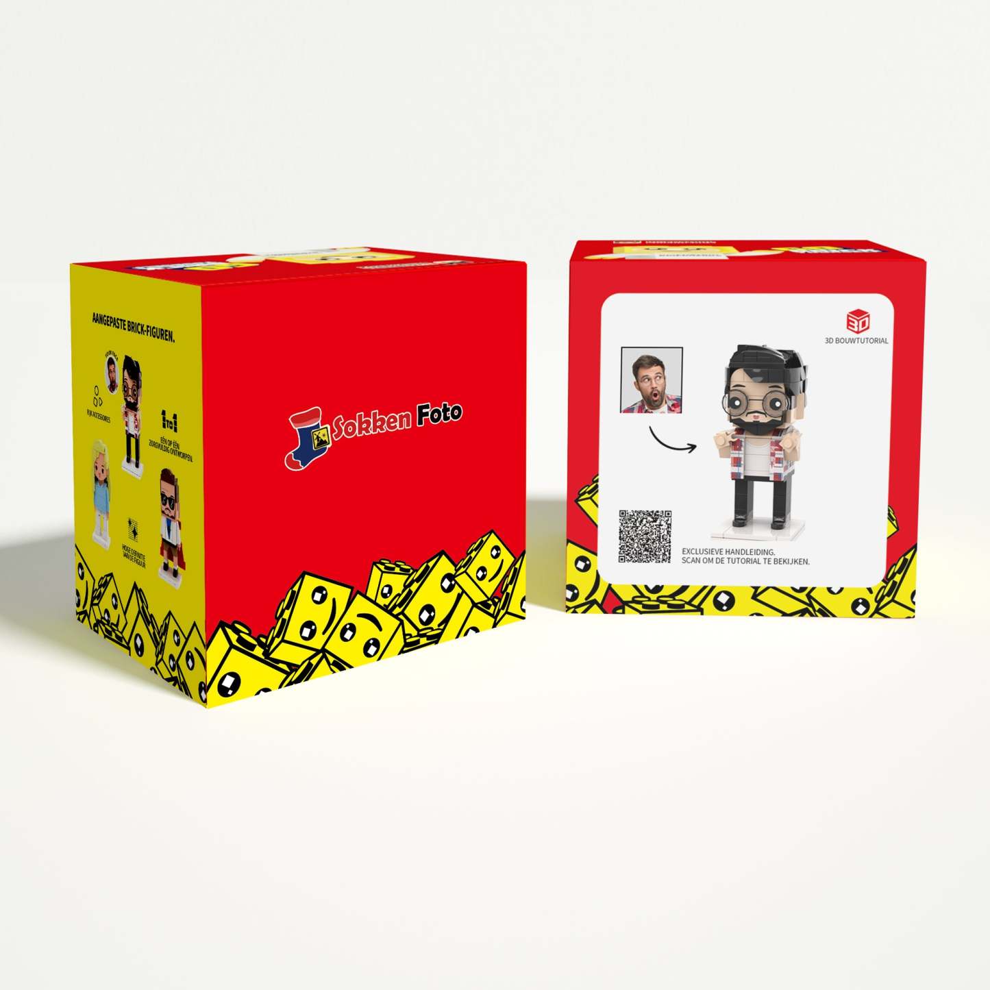 DOOS voor Bakstenen figuren - MyPhotoSocksAu
