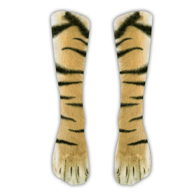 Realistic Animal Paw Print Socks – Lifelike Cat & Dog Claw Effect Novelty Fun Christmas Gift Socks for Pets Lover Kids - MyPhotoSocksAu