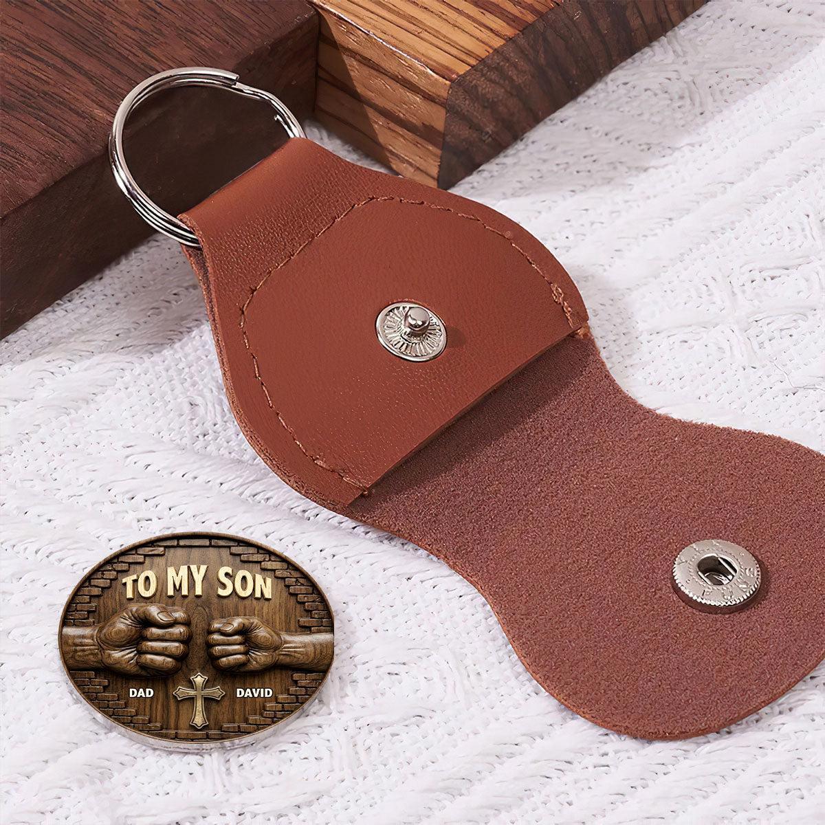 To My Son My Grandson My Boy | Personalized Pocket Hug - MyPhotoSocksAu