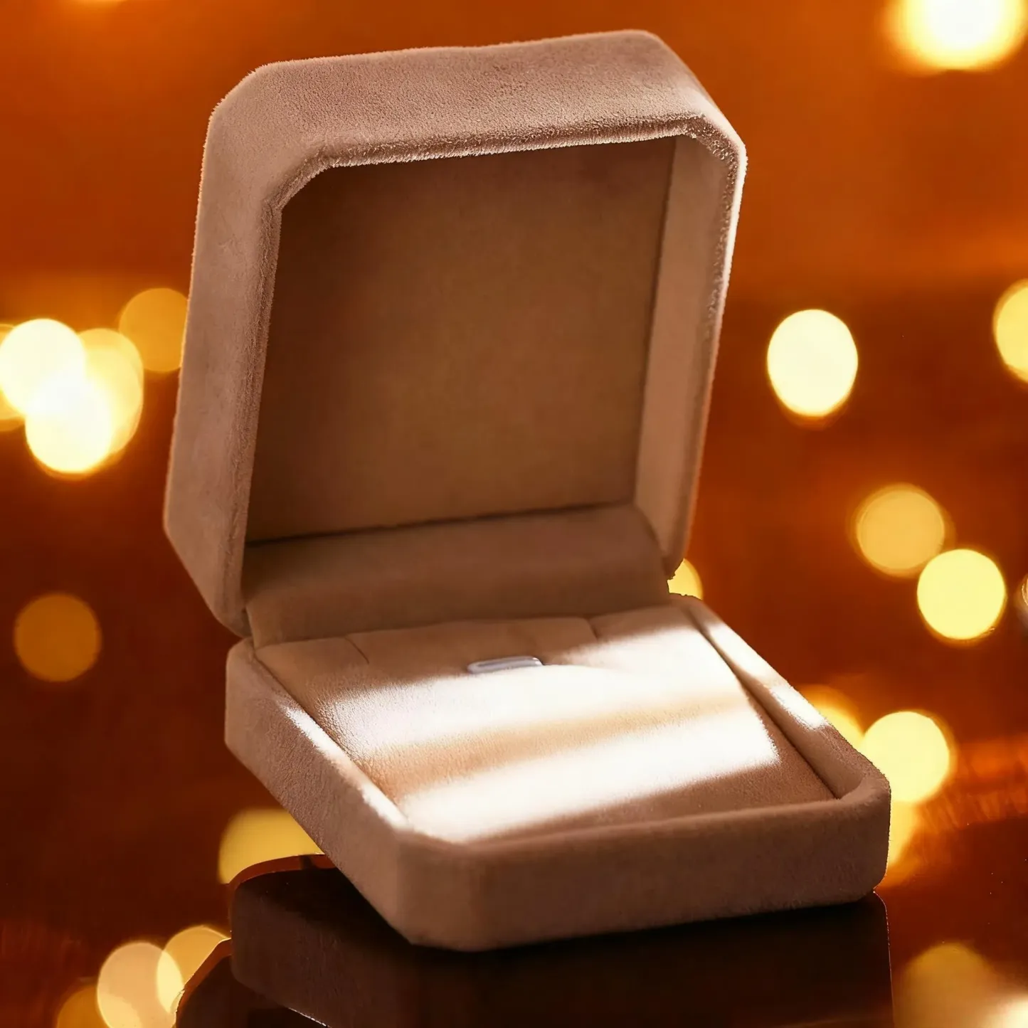 Gift Box For Necklace - Beige - MyPhotoSocksAu