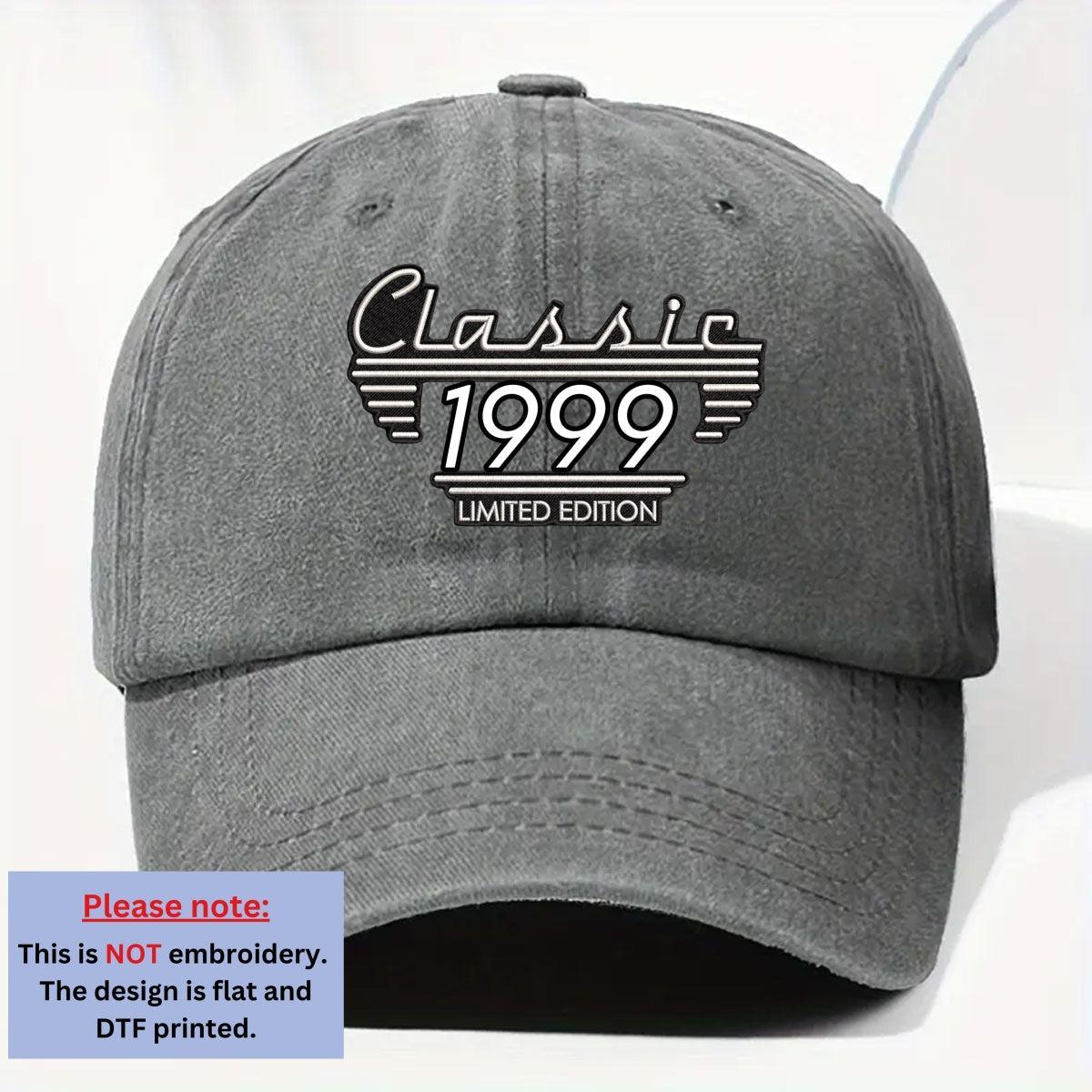 Classic Edition - Personalized Custom Vintage Washed Denim Cap Father's Day Gift - MyPhotoSocksAu