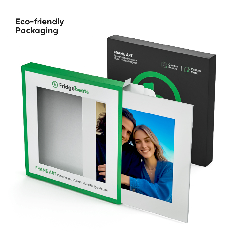 Custom Music & Photo Fridge Magnet Can Customize 1-6 Vinyl and Songs - MyFaceUnderwearAU