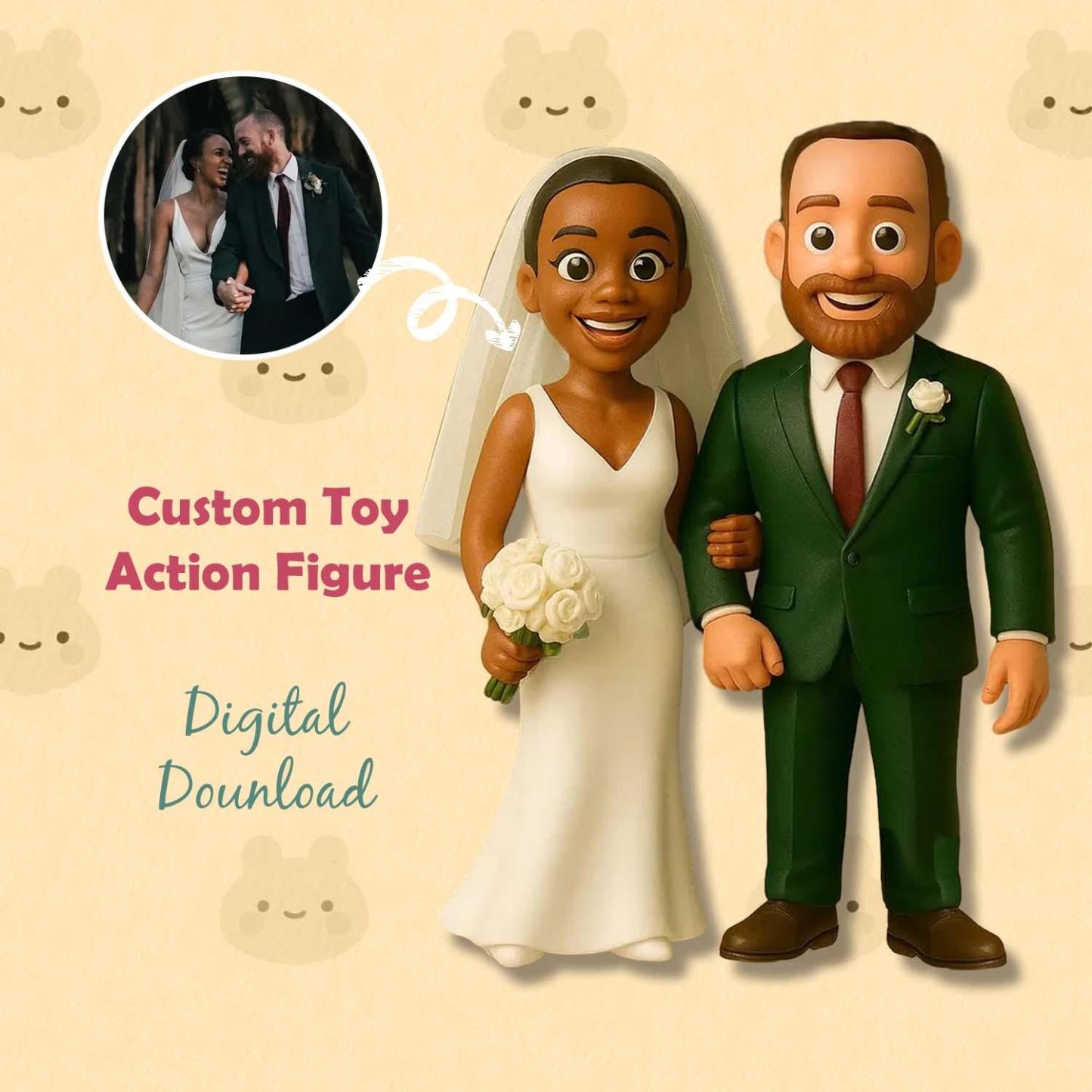 Custom Action Figure Personalized Character Figurine from Ai Photo 3D Printed Birthday Gifts for Her - MyFaceUnderwearAU