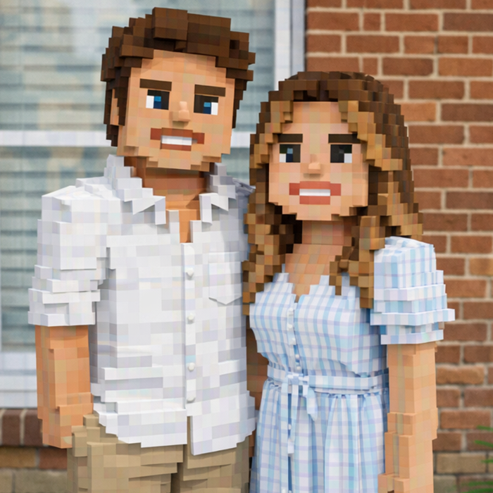 Personalised Wooden Cartoon Style Photo Keychain Customized Date Gift for Couple - MyFaceUnderwearAU