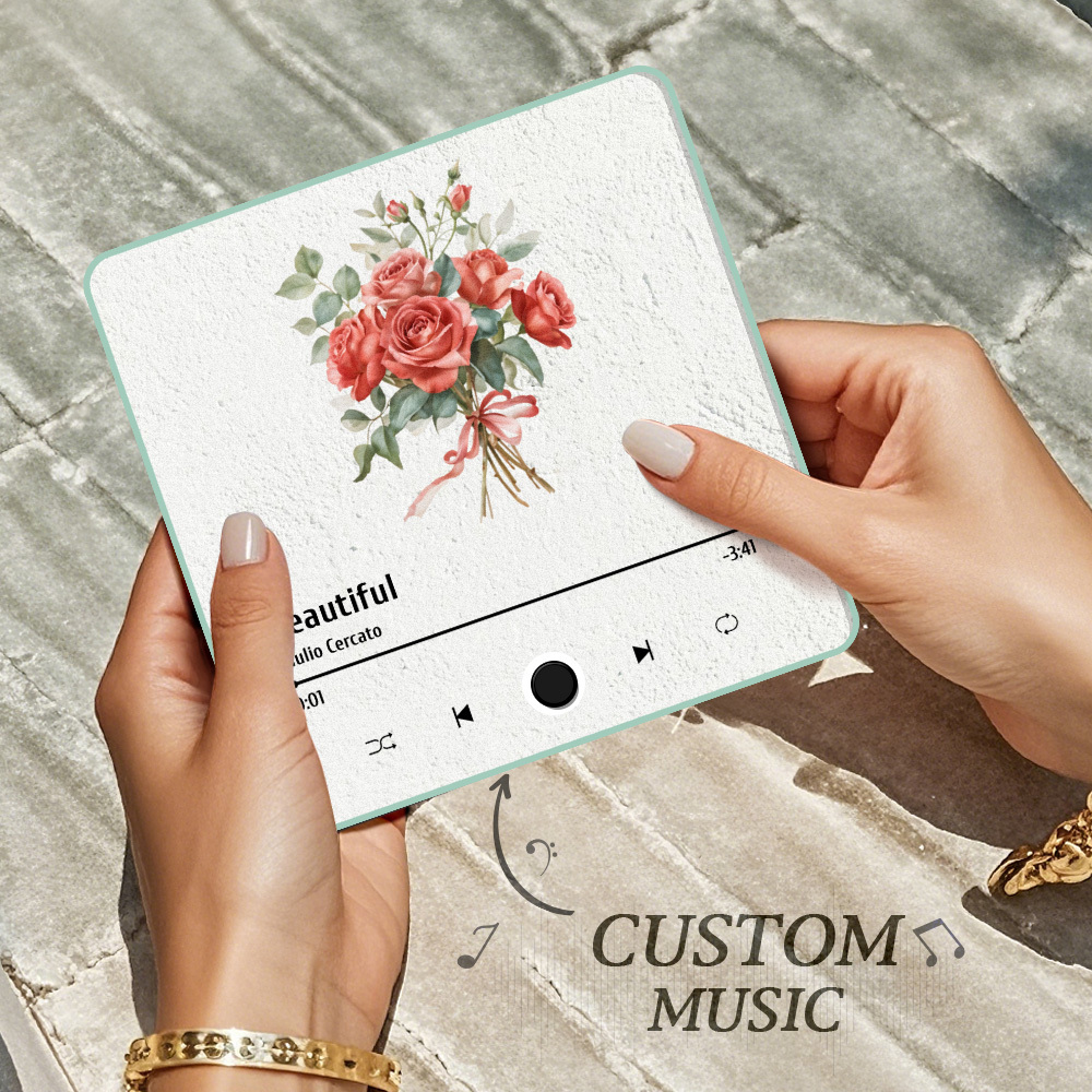 Custom Photo Album Music Fridge Magnet Flower Custom Music Fridge Magnet Pro