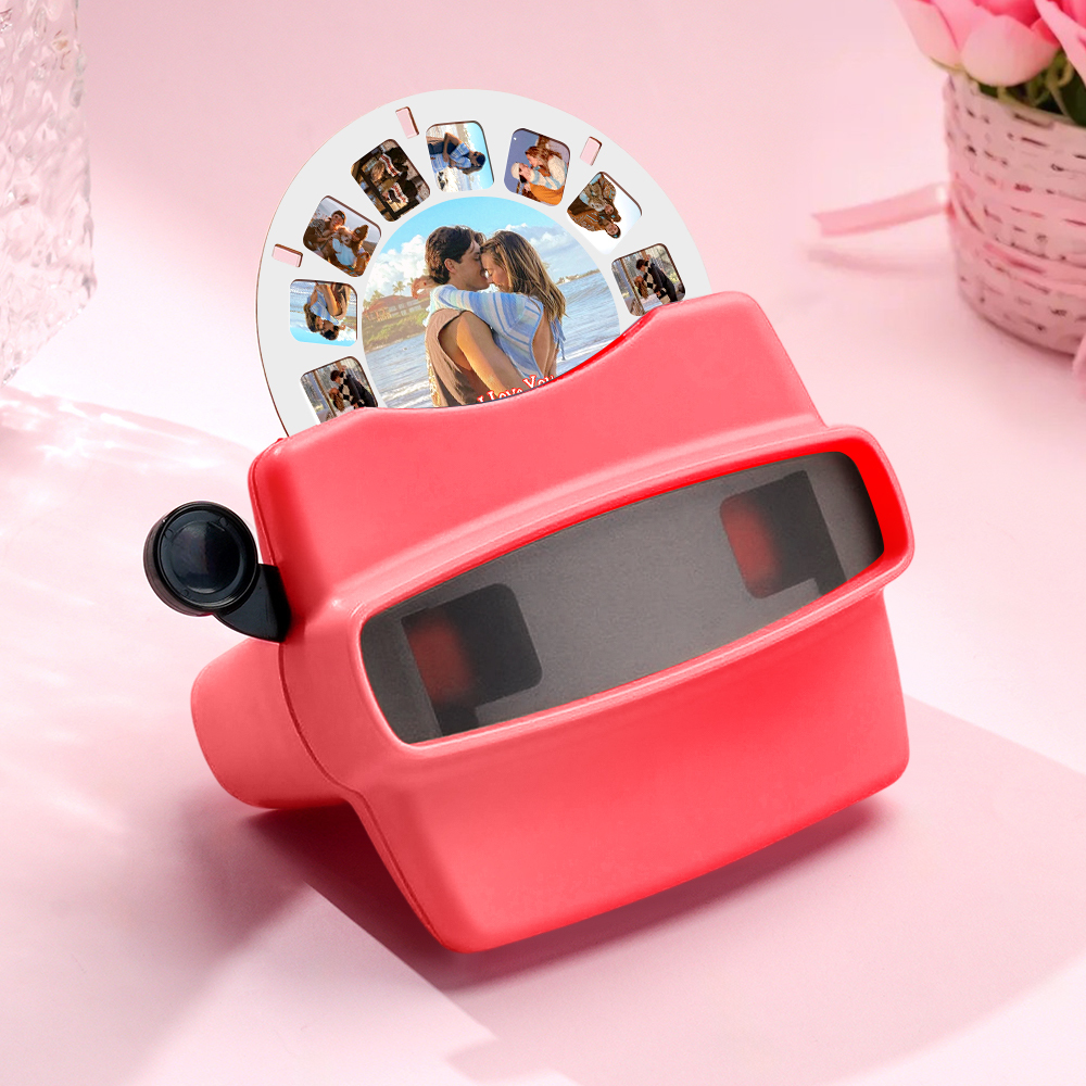 Custom 3D Viewfinder and Reel-Personalized Gifts Text and Photo Viewer with Your Own Photos