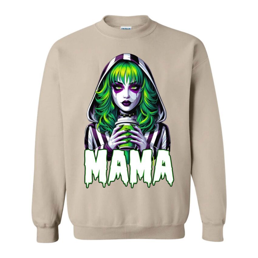 Spooky MaMa Horror Halloween Sweatshirt - MyFaceUnderwearAU