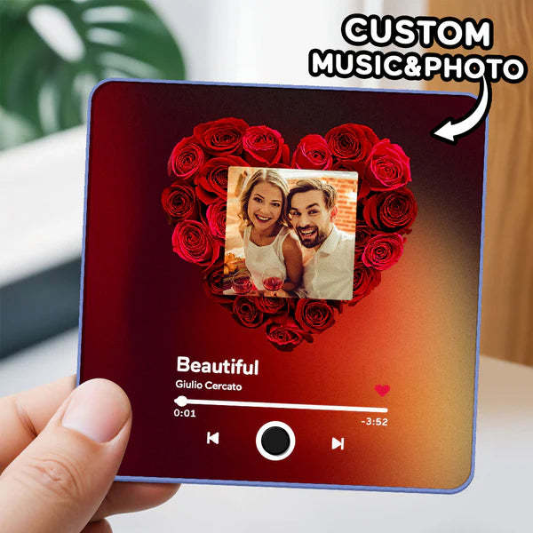 Custom Photo Album Music Fridge Magnet Custom Phone Spotify Music Fridge Magnet Pro Christmas Gifts For Family