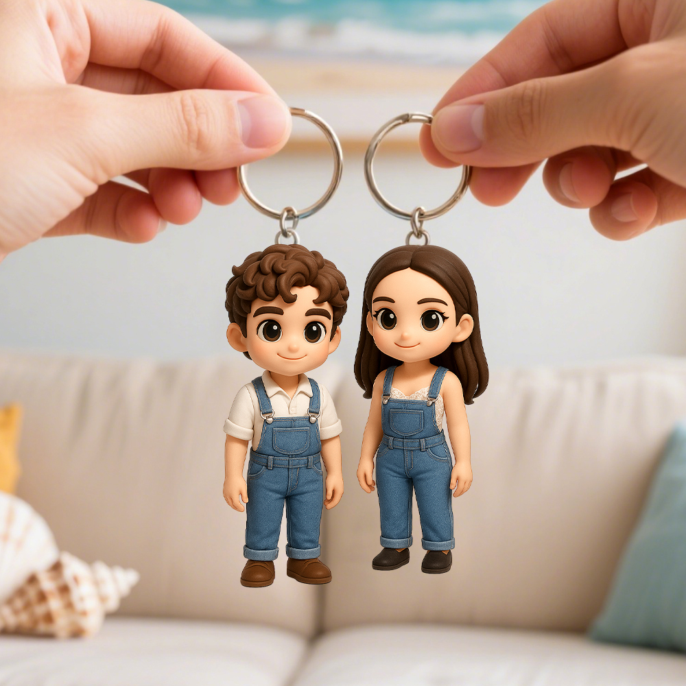 Turn Your Photo into a Custom 3D Keychain Cute Personalized Mini Figure