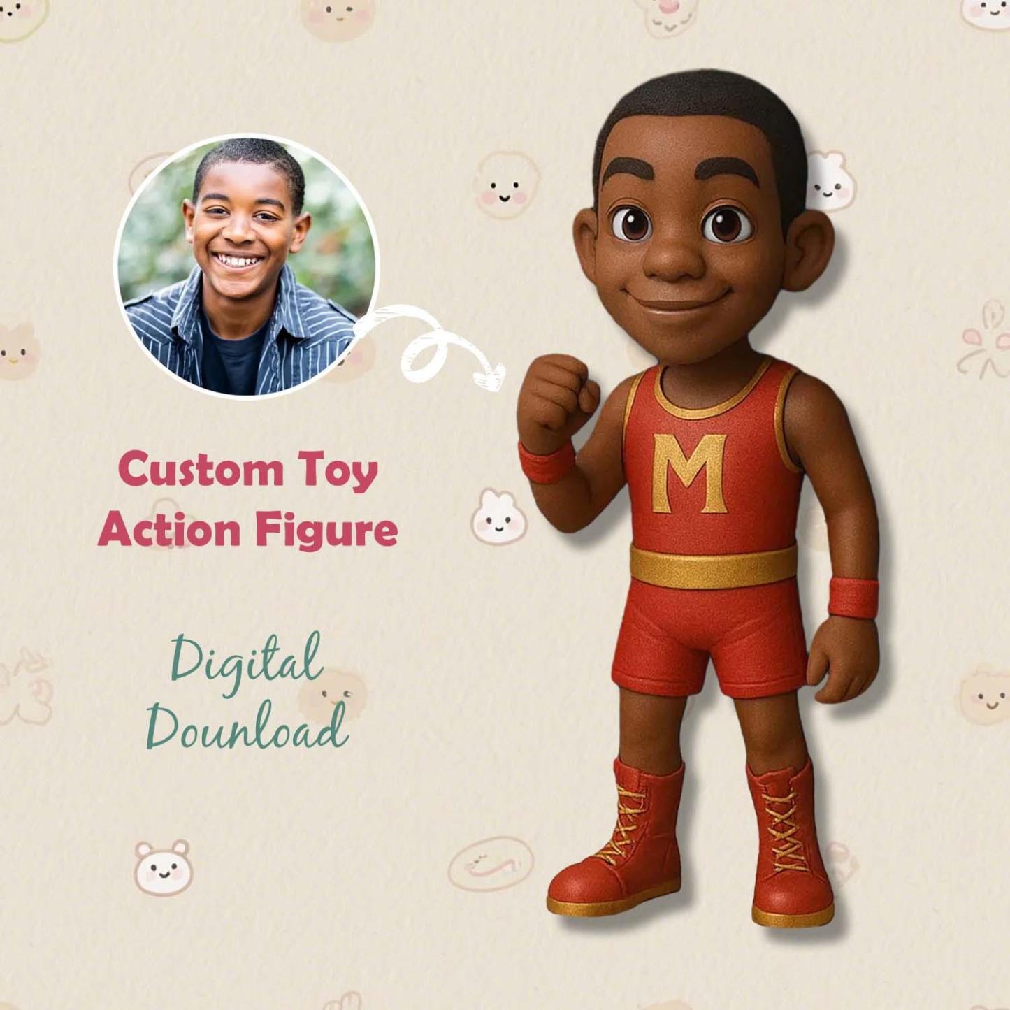 Custom Action Figure Personalized Character Figurine from Ai Photo 3D Printed Birthday Gifts for Her - MyFaceUnderwearAU