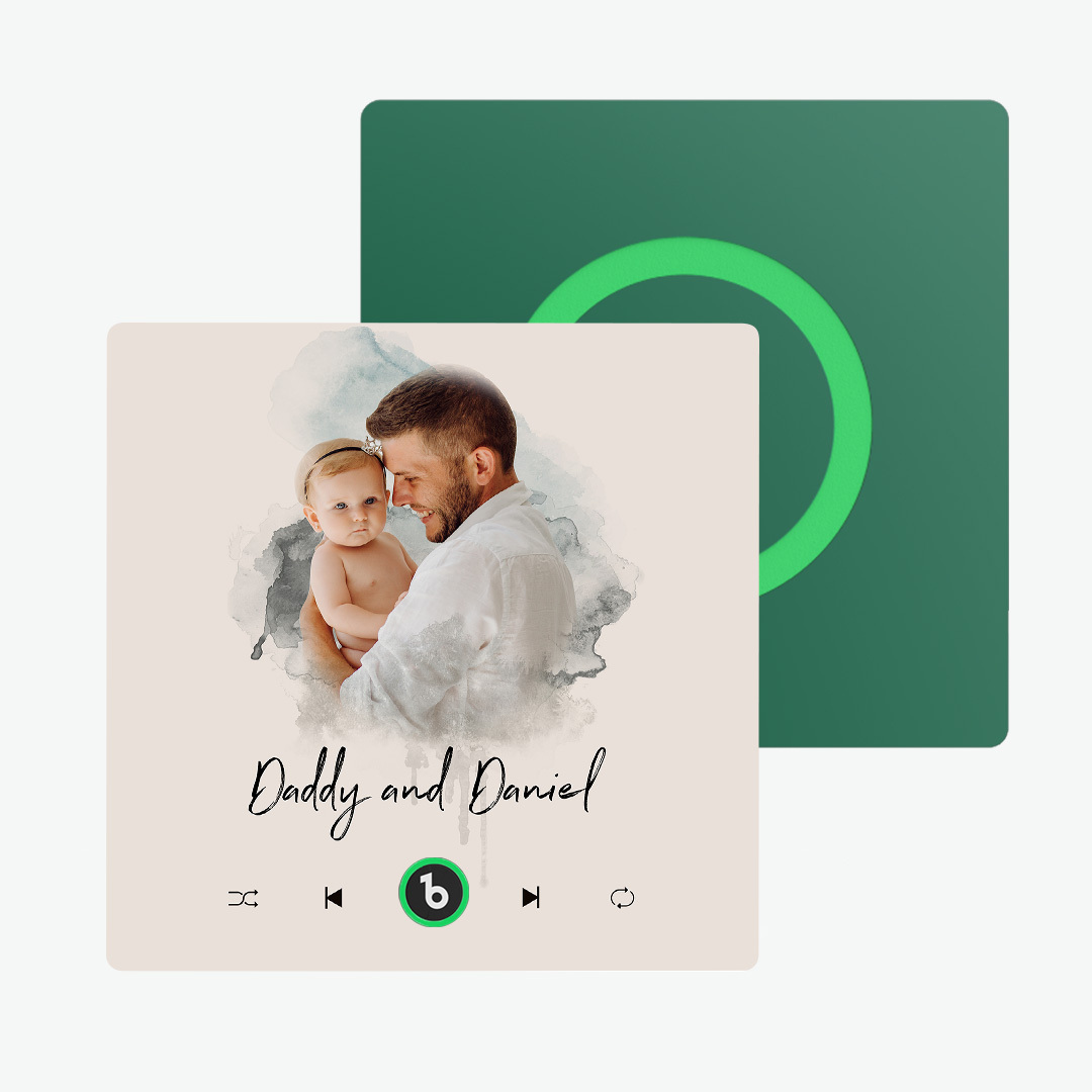 Custom Music Fridge Magnet Watercolor Photo Sticker New 4.0 Upgrade Music Wall Photo Sticker That Plays Music Without Cell Phone Couple Gifts