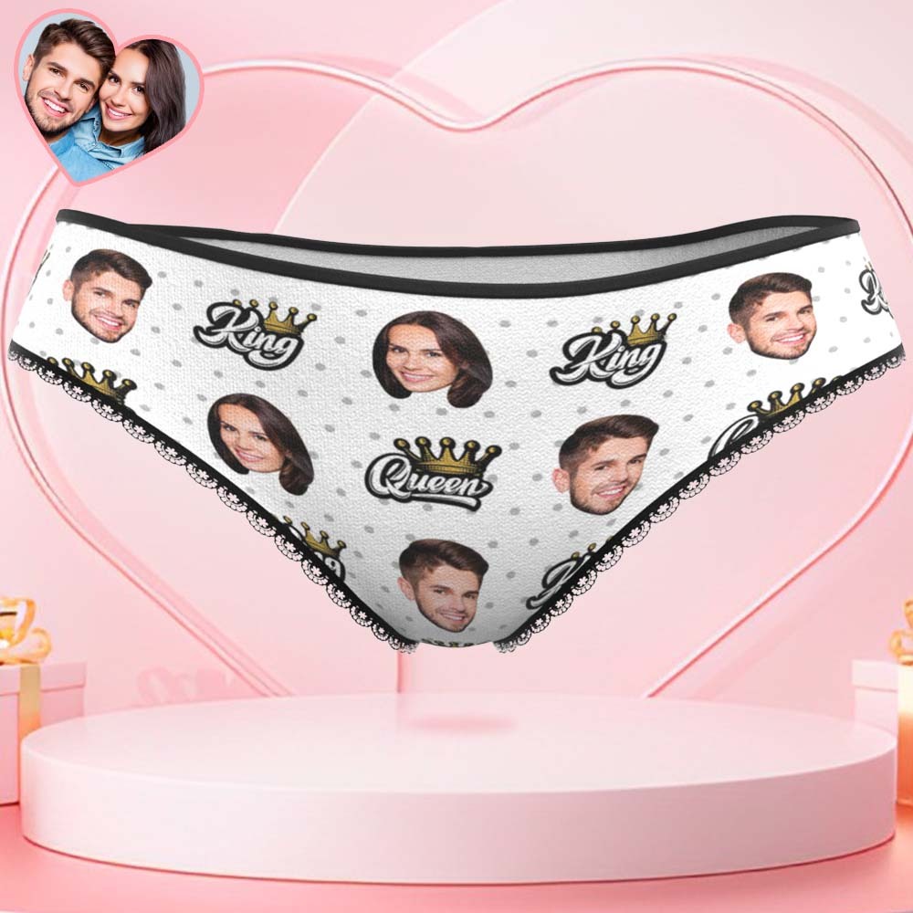 Custom Face Women's Panties Personalised Photo Underwear My Love Funny Gifts - MyFaceUnderwearAU