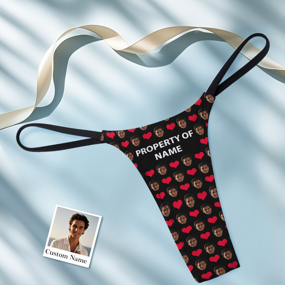 Custom Thongs Face Photo Panties Funny Multi-face Panties Underwear Briefs Valentine Gifts For Her - MyFaceUnderwearAU
