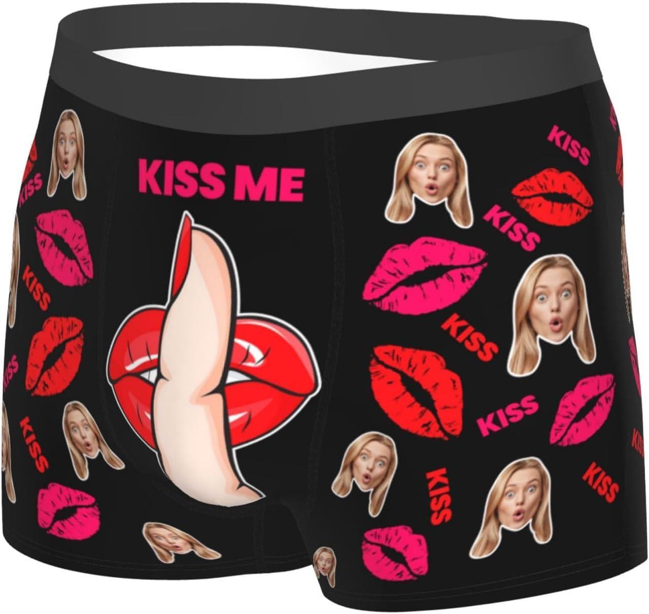 Personalized Face Boxers Briefs Custom Underwear Custom Wife Face Printed Photo Boxer - MyFaceUnderwearAU