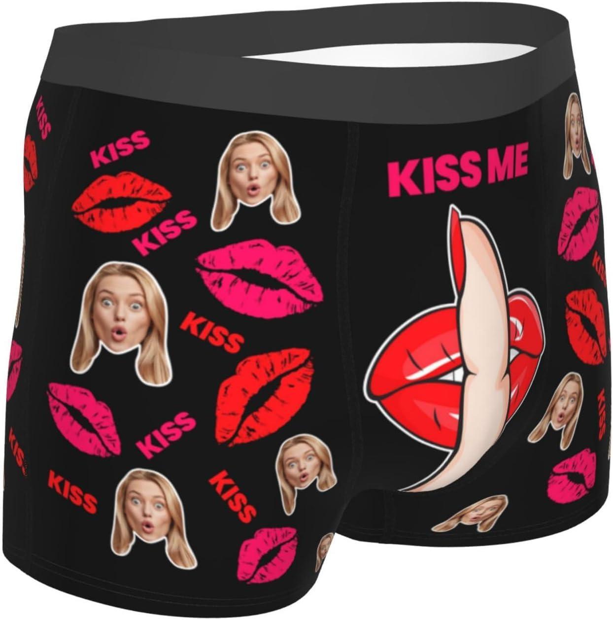 Personalized Face Boxers Briefs Custom Underwear Custom Wife Face Printed Photo Boxer - MyFaceUnderwearAU