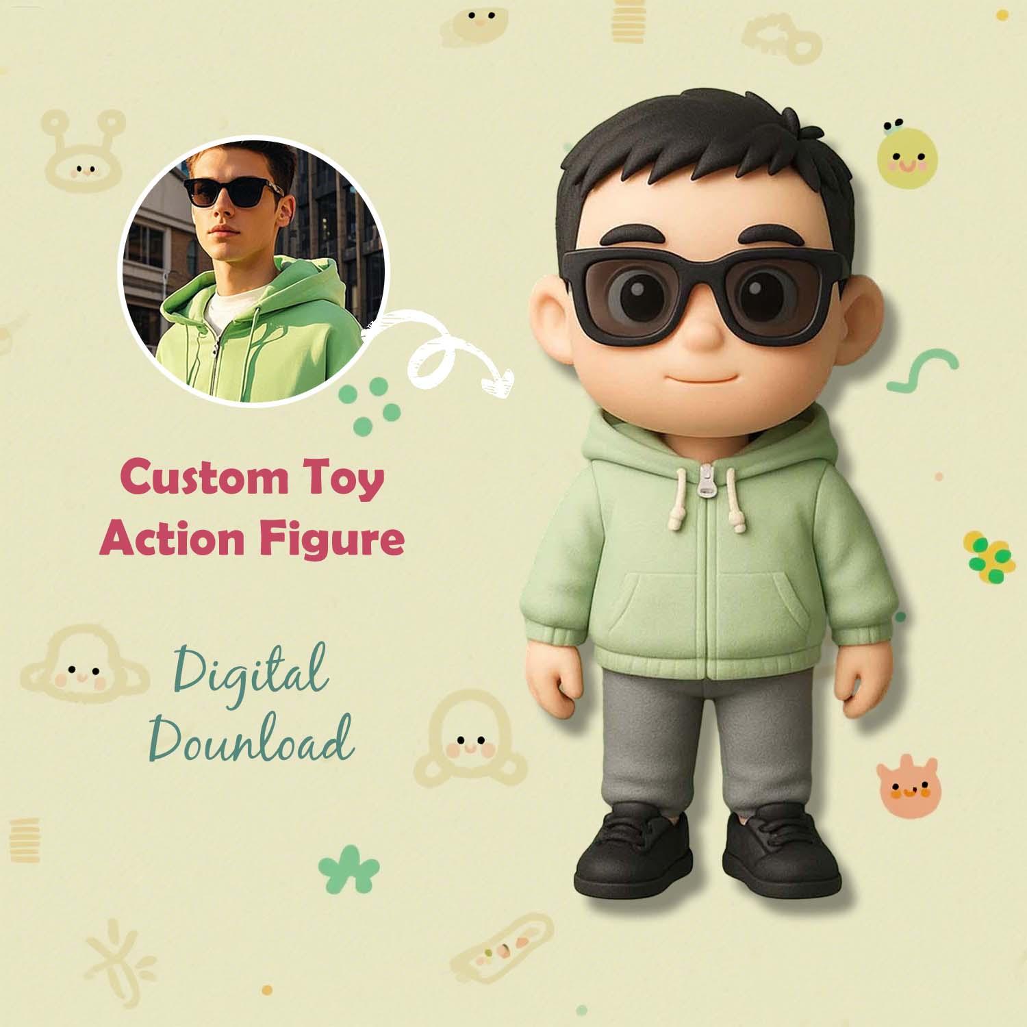 Custom 3D Toy Figure Mini Figures Personalization Photo Blind Box Gifts For MOM - MyFaceUnderwearAU