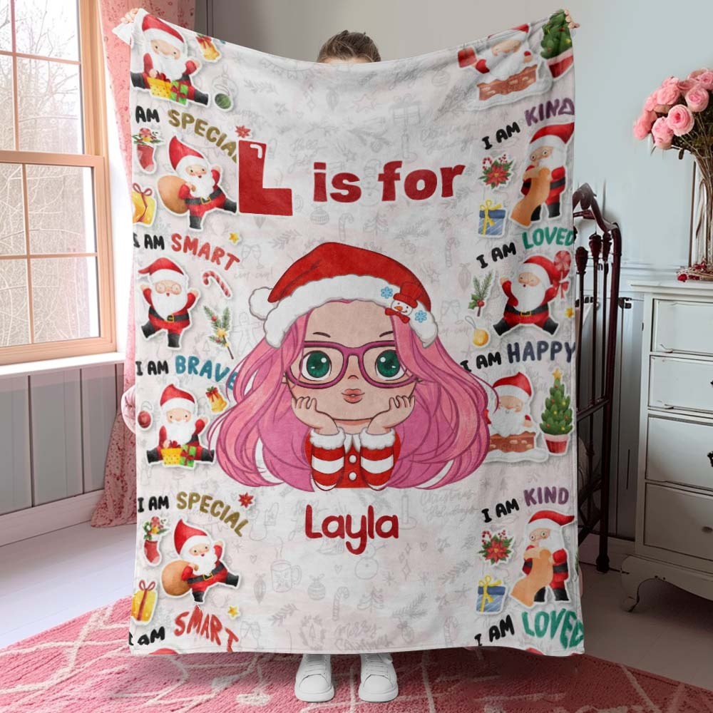 Custom Cartoon Character Blanket Creative Christmas Blanket Gift for Kids - MyFaceUnderwearAU