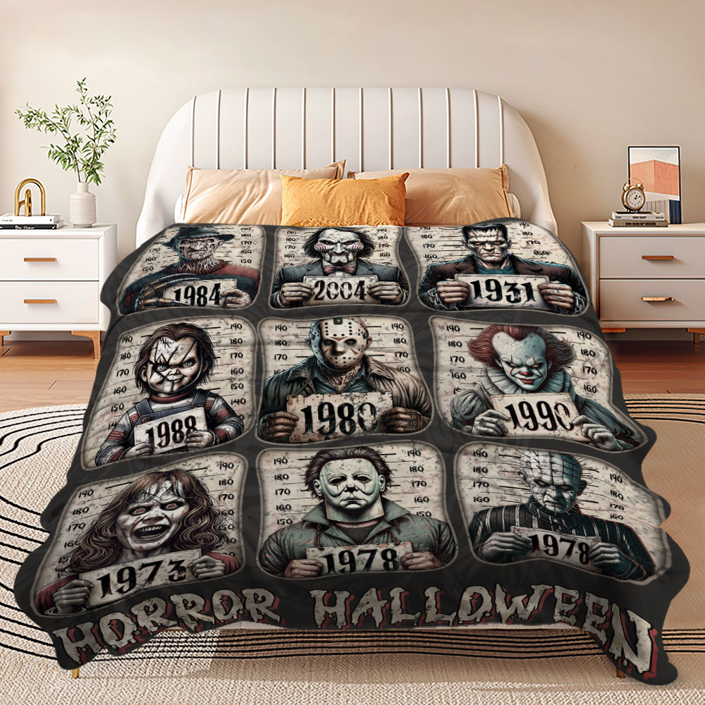 Horror Movie Character Flannel Blanket - MyFaceUnderwearAU