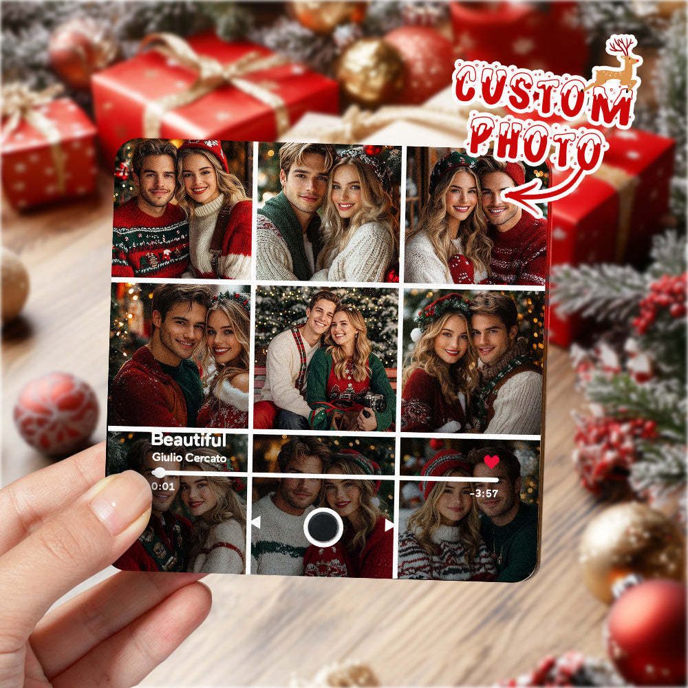 Custom Photo Album Music Fridge Magnet Custom Phone Spotify Music Fridge Magnet Pro Christmas Gifts For Family