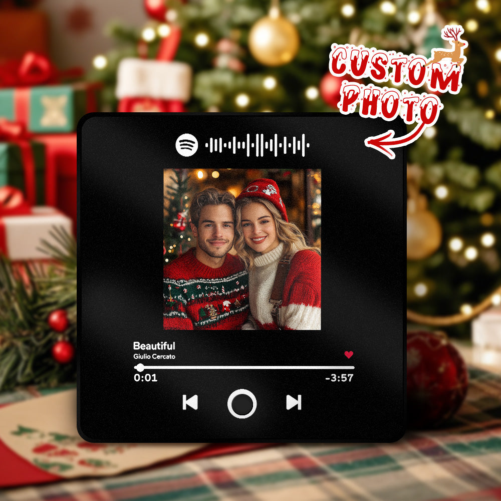Personalized Photo Album Music Fridge Magnet Custom Phone Spotify Music Fridge Magnet Pro Christmas Gifts For Couple