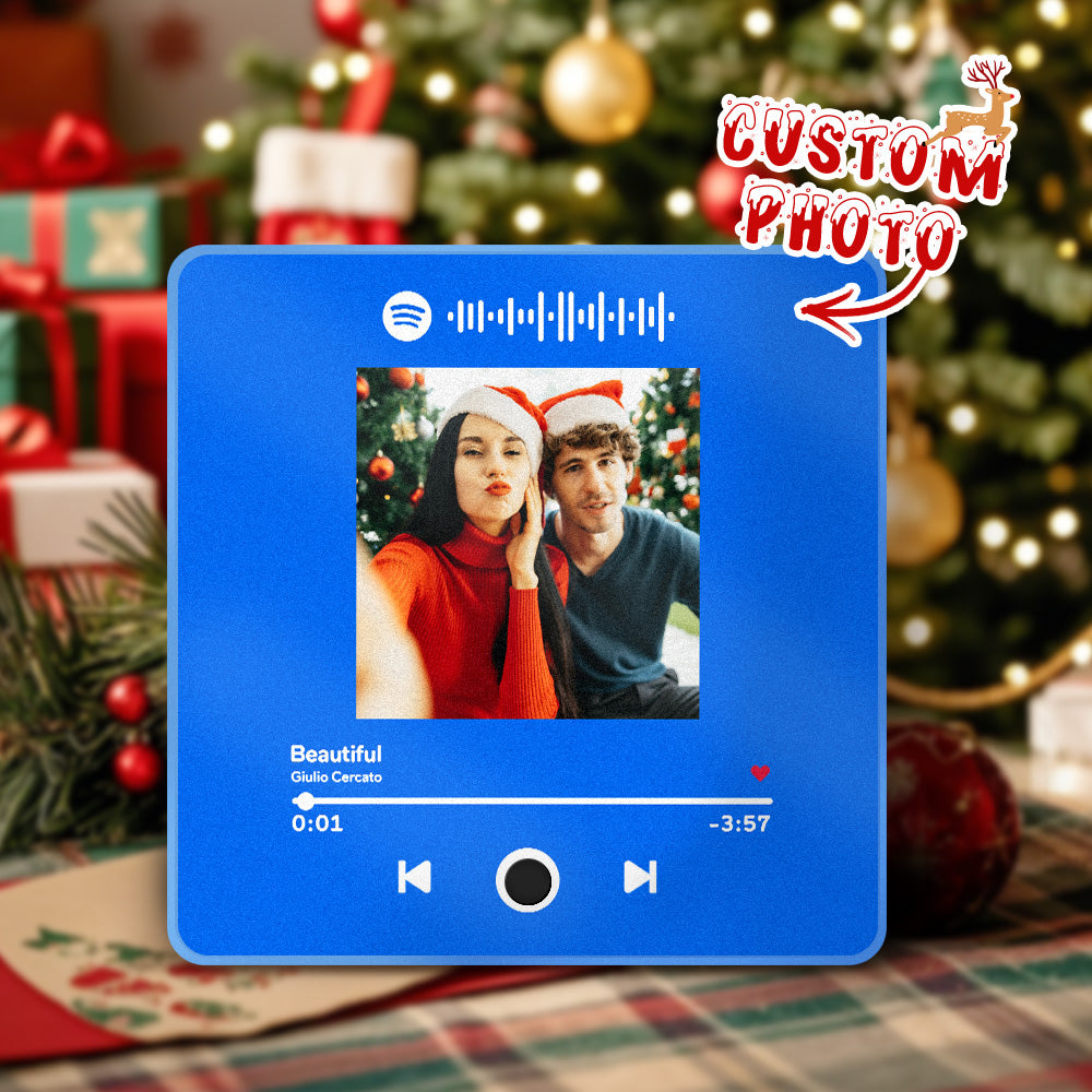 Personalized Photo Album Music Fridge Magnet Custom Phone Spotify Music Fridge Magnet Pro Christmas Gifts For Couple