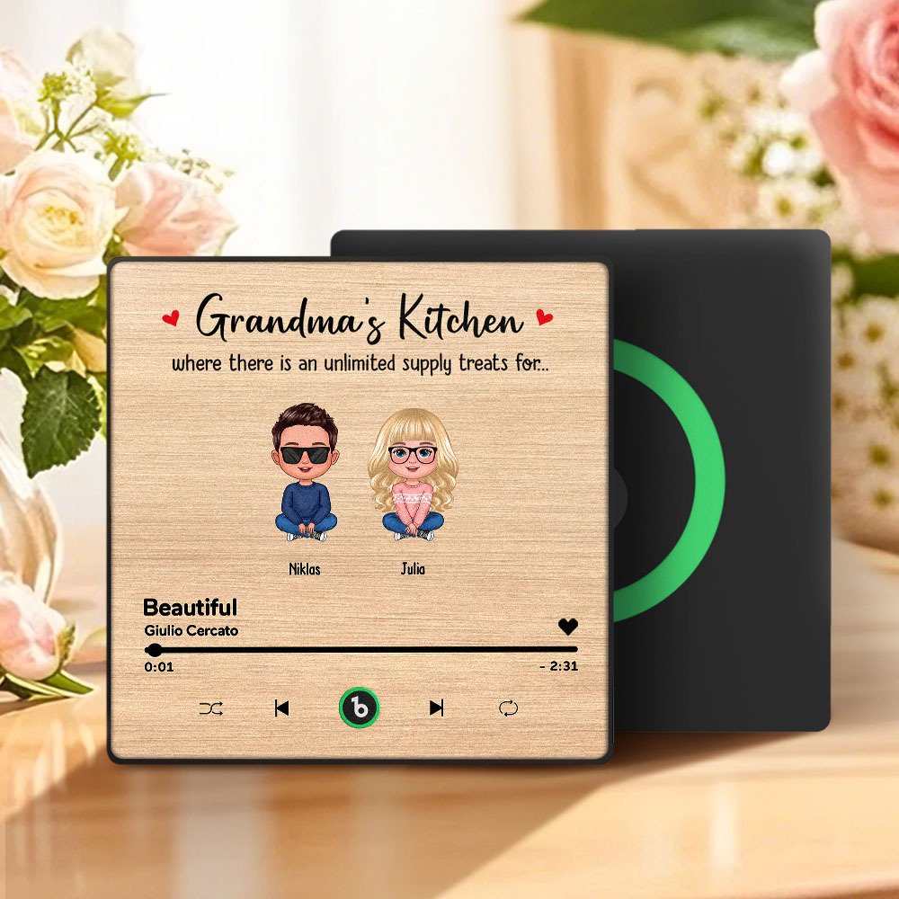 Custom Music Fridge Magnet Mother's Day Music Wall Photo Sticker That Plays Music Without Cell Phone Multiple Styles - MyFaceUnderwearAU