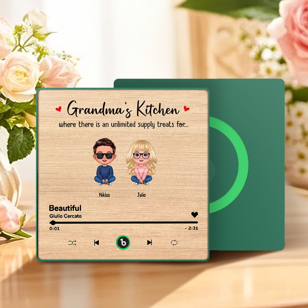 Custom Music Fridge Magnet Mother's Day Music Wall Photo Sticker That Plays Music Without Cell Phone Multiple Styles - MyFaceUnderwearAU