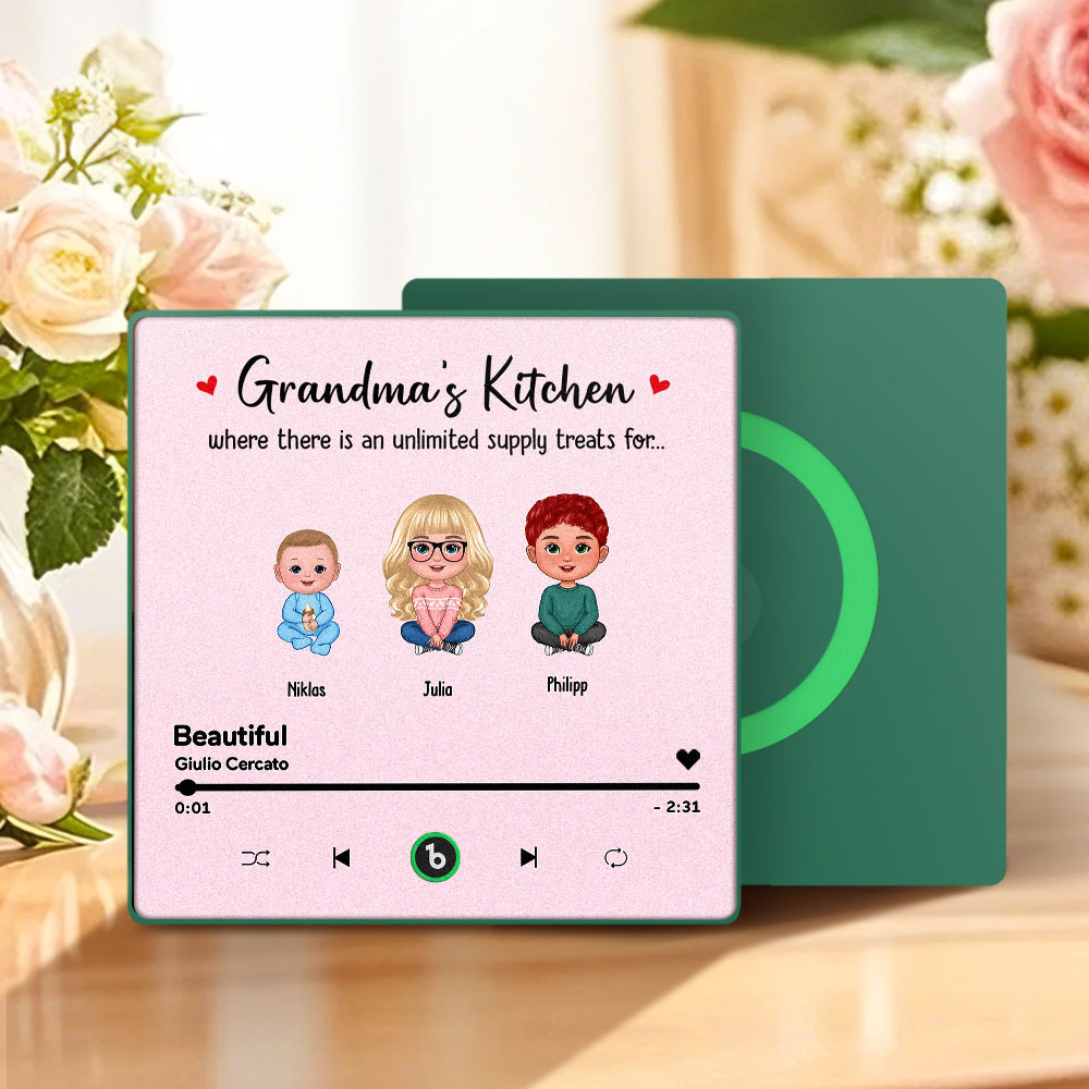 Custom Music Fridge Magnet Mother's Day Music Wall Photo Sticker That Plays Music Without Cell Phone Multiple Styles - MyFaceUnderwearAU
