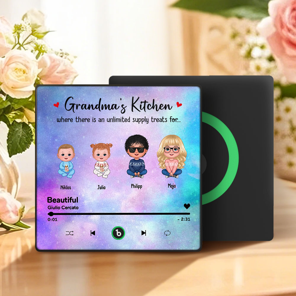 Custom Music Fridge Magnet Mother's Day Music Wall Photo Sticker That Plays Music Without Cell Phone Multiple Styles - MyFaceUnderwearAU