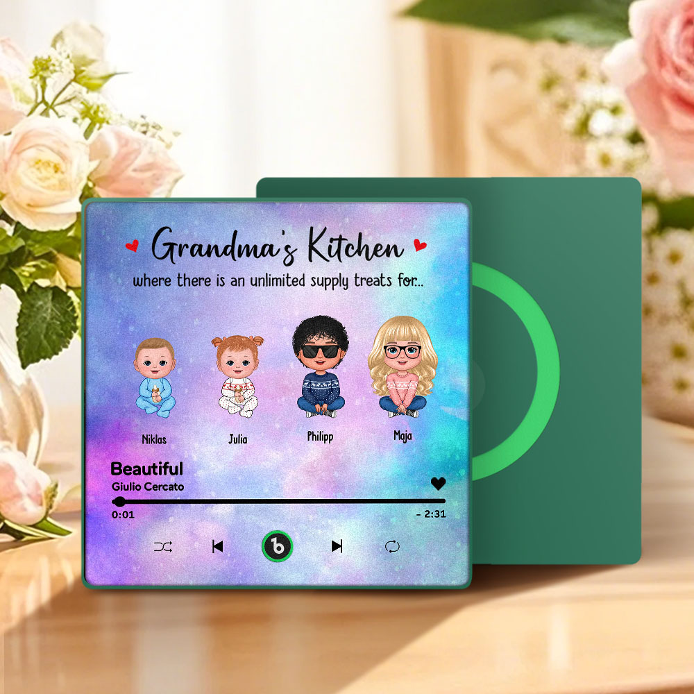 Custom Music Fridge Magnet Mother's Day Music Wall Photo Sticker That Plays Music Without Cell Phone Multiple Styles - MyFaceUnderwearAU