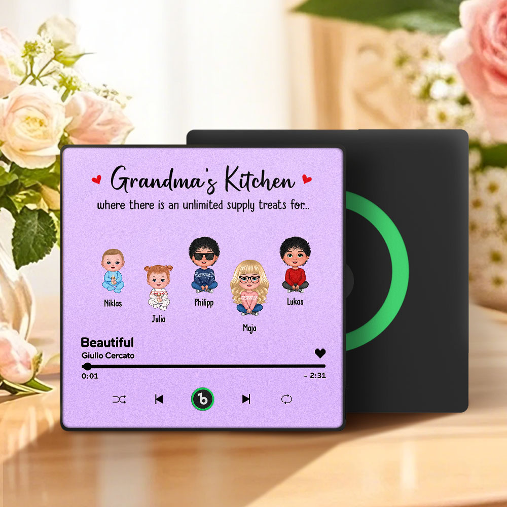 Custom Music Fridge Magnet Mother's Day Music Wall Photo Sticker That Plays Music Without Cell Phone Multiple Styles - MyFaceUnderwearAU