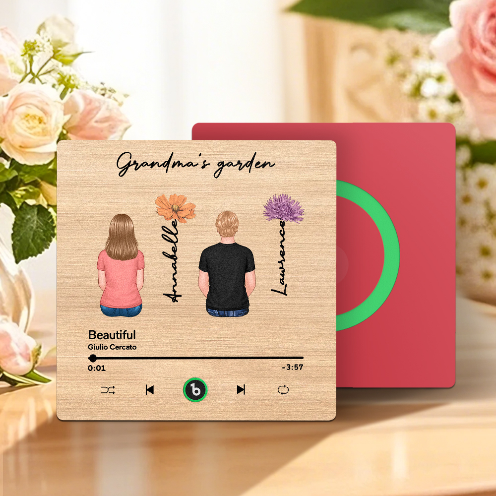 Mother's Day Custom Music Fridge MagnetMusic Wall Photo Sticker That Plays Music Without Cell Phone Multiple Styles - MyFaceUnderwearAU
