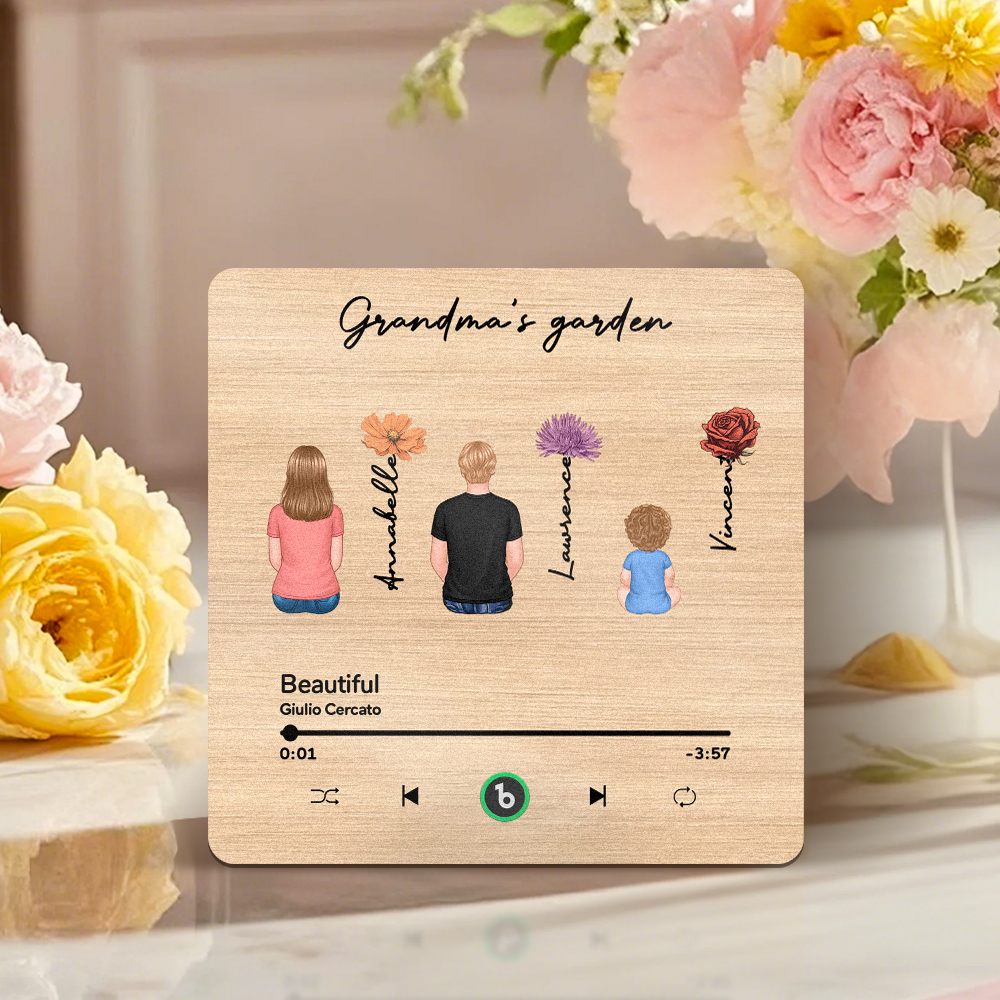 Mother's Day Custom Music Fridge MagnetMusic Wall Photo Sticker That Plays Music Without Cell Phone Multiple Styles - MyFaceUnderwearAU